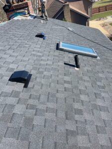 clean roof recently repaired