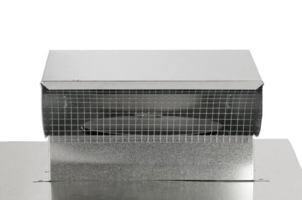 FAMCO Bath Fan / Kitchen Exhaust - Roof Vent with Extension - Galvanized Steel (Front View)