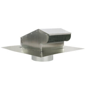 FAMCO Bath Fan / Kitchen Exhaust - Roof Vent with Extension - Galvanized Steel