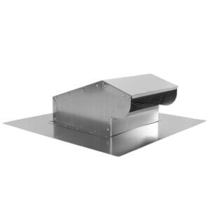 Semi profile view of FAMCO Bath Fan / Kitchen Exhaust in galvanized steel.