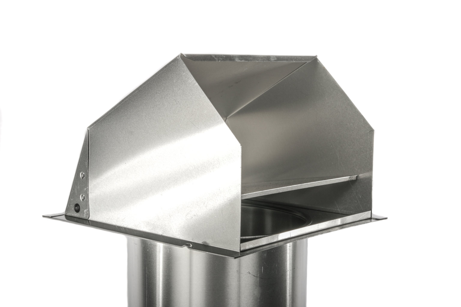 Hooded Wall Vent w/ SpringLoaded Damper, Screen FAMCO