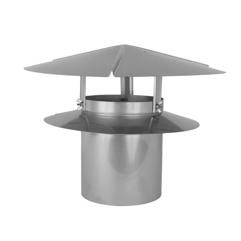A FAMCO UCSS universal chimney cap, steel