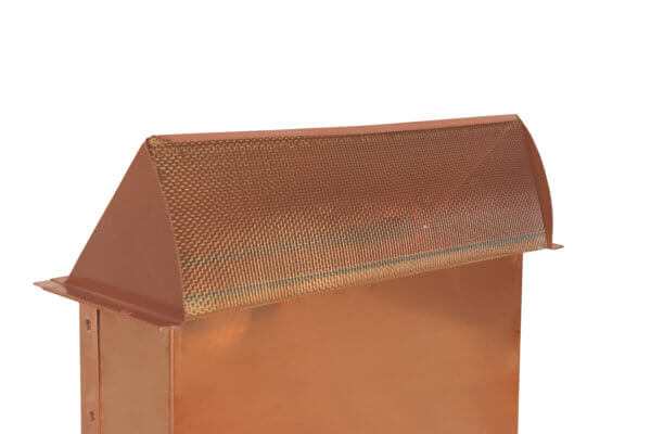 The FAMCO WV310CU rectangular wall vent, copper