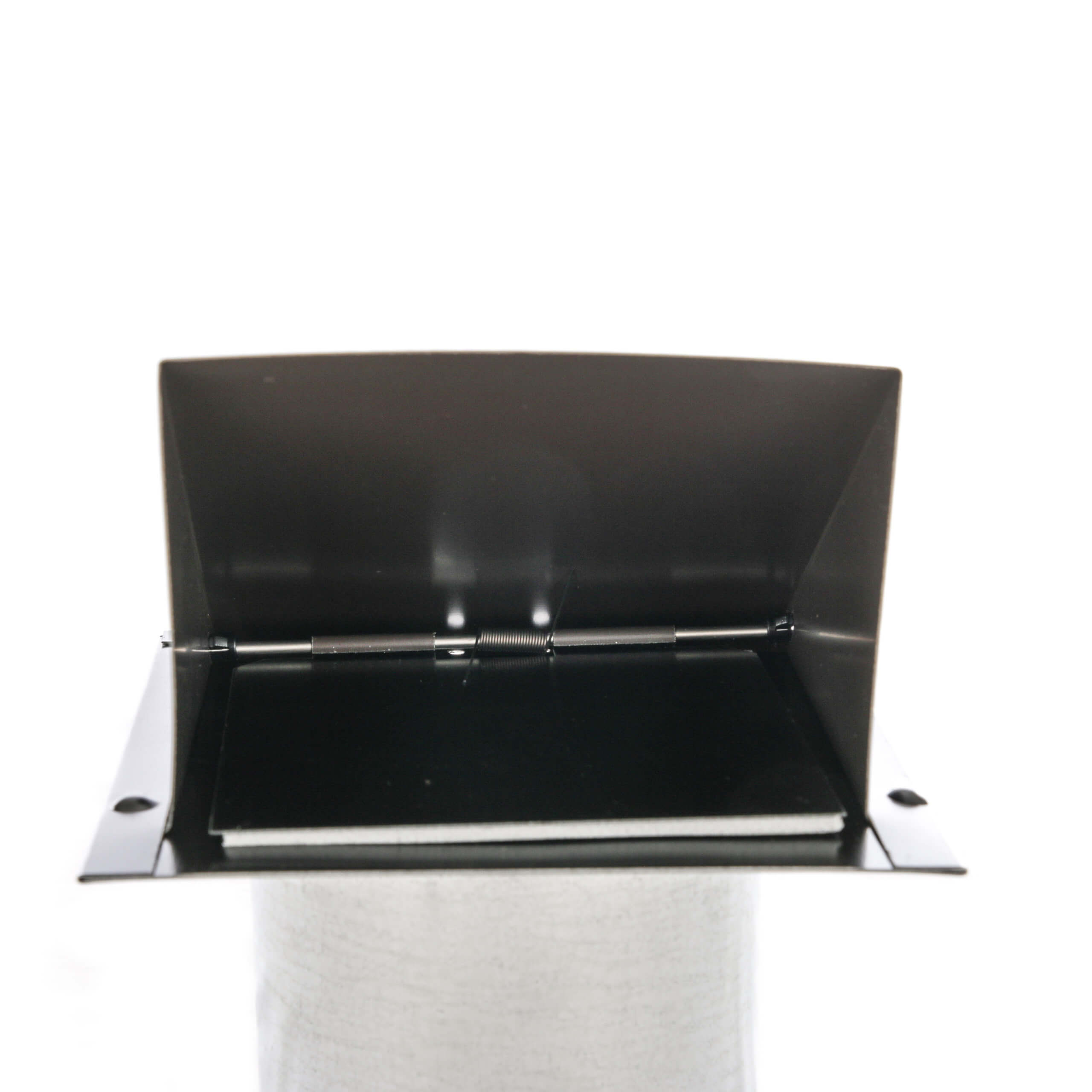 FAMCO Hooded Wall Vent with Short Tube (Front View) - Galvanized Steel