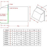 FAMCO Hooded Wall Vent with Damper, Gasket, and Screen Specifications