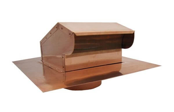 Bath Fan / Kitchen Exhaust - Roof Vent with Extension - Copper