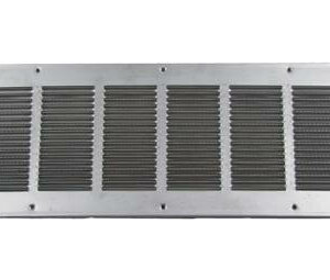 FAMCO Louvered Soffit Vent with Screen - Aluminum