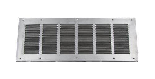FAMCO Louvered Soffit Vent with Screen - Aluminum