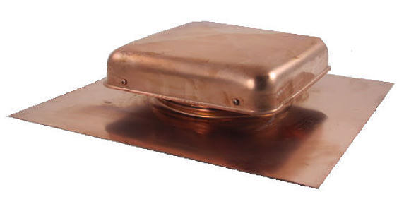 FAMCO Roof Vent - 38 sq. in. Net Free Area - Copper (Top-Side View)