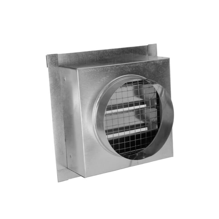 Louvered Gable Vent with Round Transition FAMCO