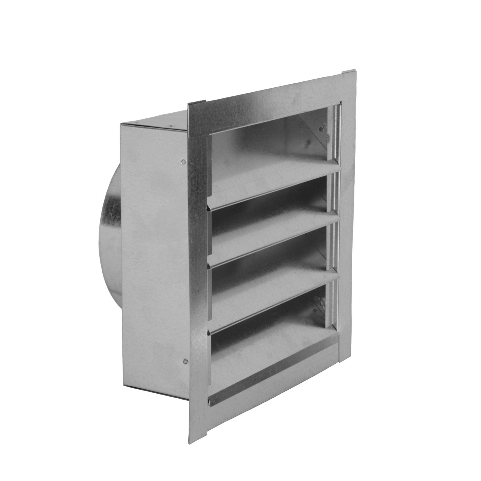 Louvered Gable Vent with Round Transition FAMCO