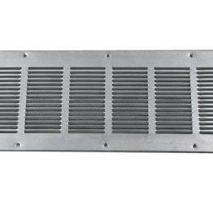Louvered Soffit Vent w/Screen – Galvanized