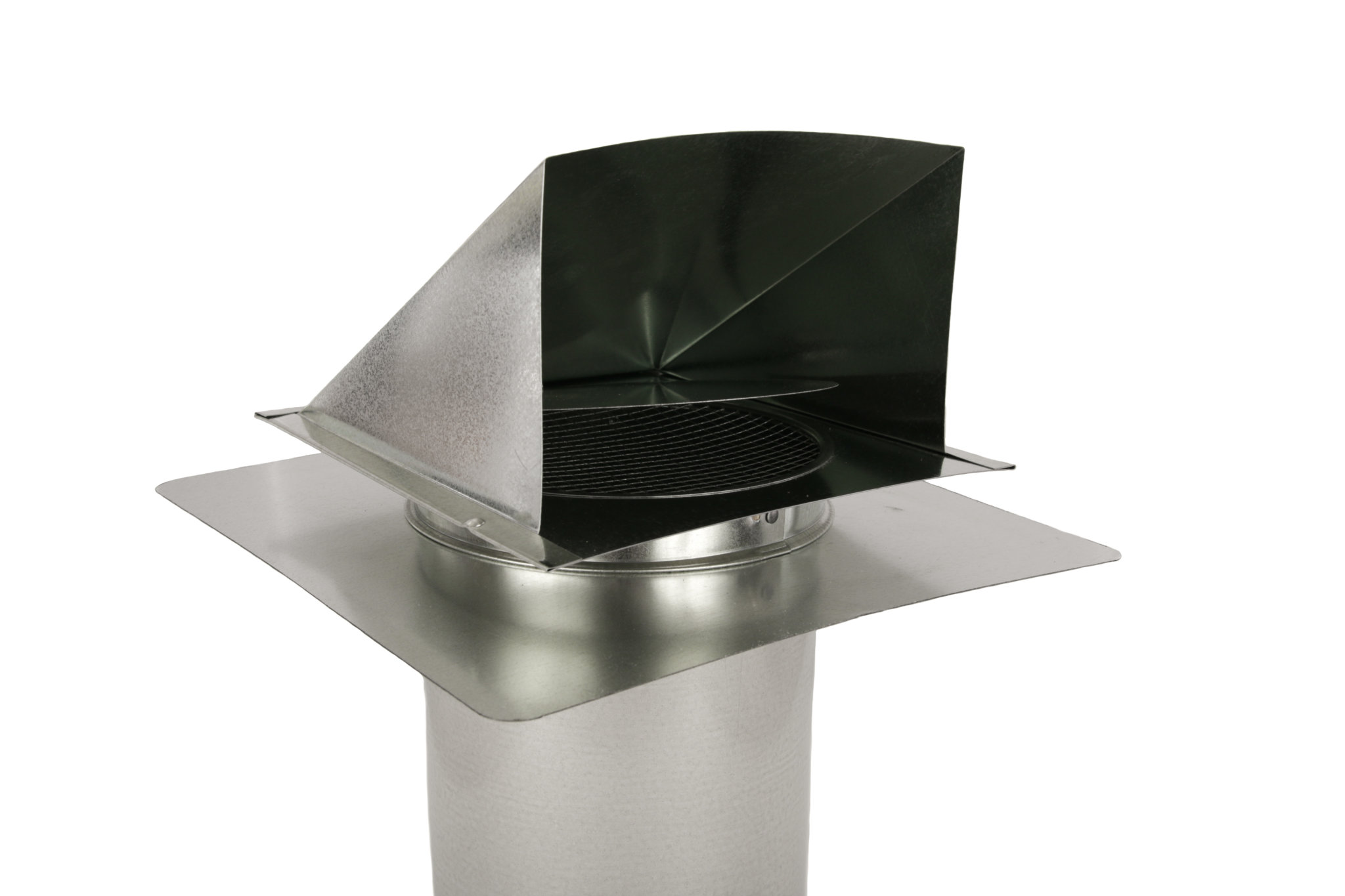 Galvanized Hooded Wall Vent with Damper & Stucco Ring