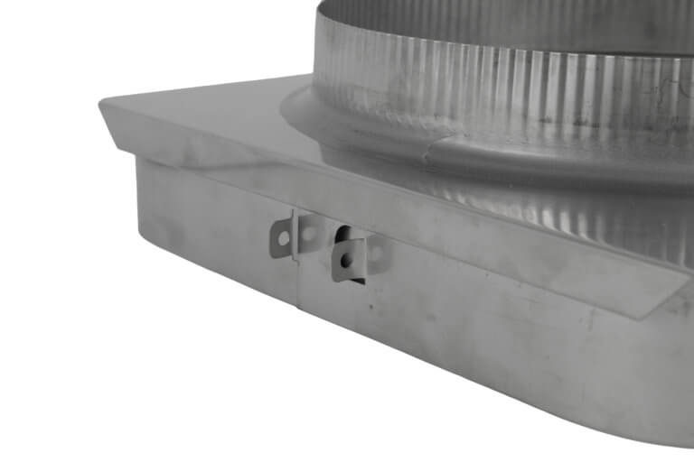 Stainless steel Masonry to Metal Chimney Transition.