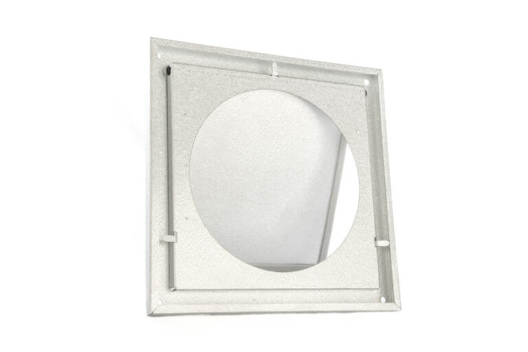 Flush Wall Vent with Gasket, Damper & No Screen FAMCO