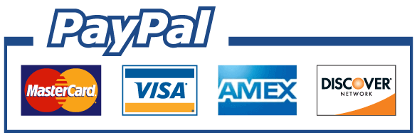 PayPal Logo With Card Logos (Credit Cards) Below