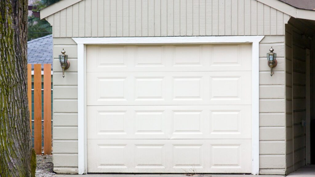 garage door of house
